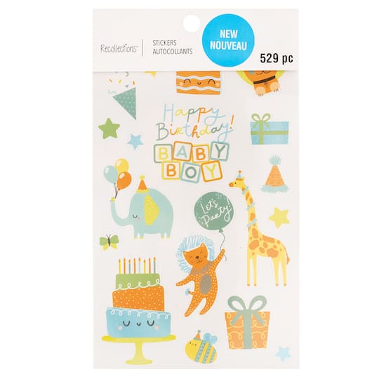 Baby Boy Birthday Sticker Book by Recollections&#x2122;